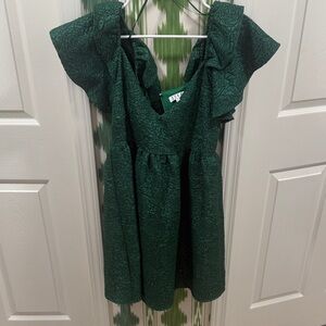 TCEC Dark Green Mini Dress